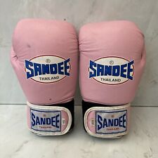 Sandee Thailand Pink Boxing Muay Thai Kickboxing Training Sparring Gloves 14oz