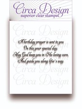 Clear Unmounted Birthday Faith