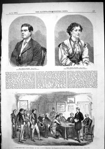 Antique old print - print, 1866