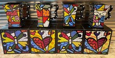 4 x Romero Britto Pop Art Mugs