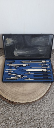 Vintage cased zeichen schule - zeichen,