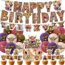 30pcs Highland Cow Themed