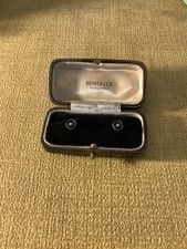 Antique 14ct White Gold & Silver Shirt Collar Stud - stamped