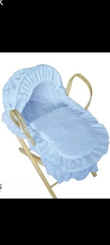 Dolls moses basket and stand - basket,