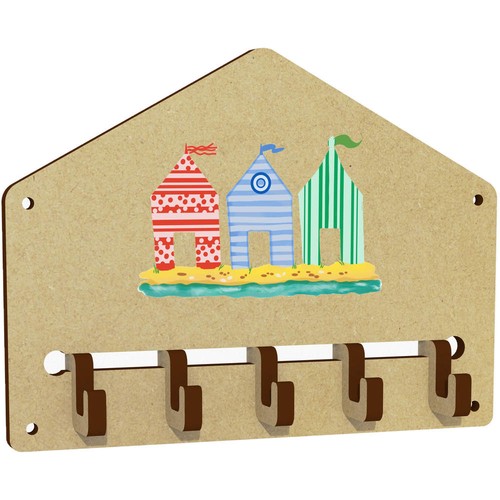 Beach huts wall mounted key - 'beach,