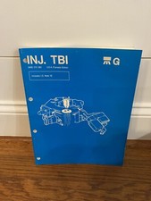 Renault Jeep Component Service Manual 1986 INJ. TBI Throttle Body Fuel Injection