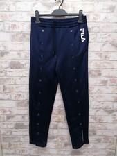  Fila Popper  Vintage Tracksuit Bottoms - Blue - Mens Size Small 