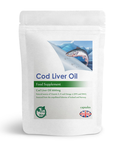Cod liver oil capsules 1000mg - liver,