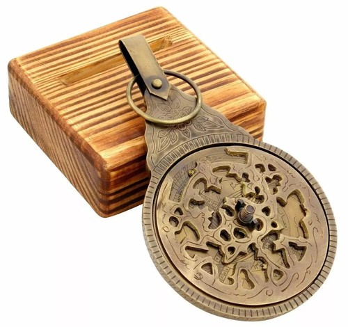 Brass arabic astrolabe vintage - brass,