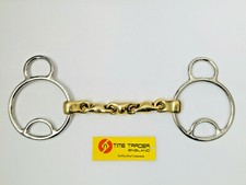 Brass beval bevel horse bit - brass,