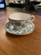 Spode Colonel Green miniature tea cup and saucer
