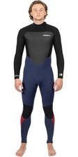 2025 Gul Mens Response 4/3mm Back Zip GBS Wetsuit - Navy / Black