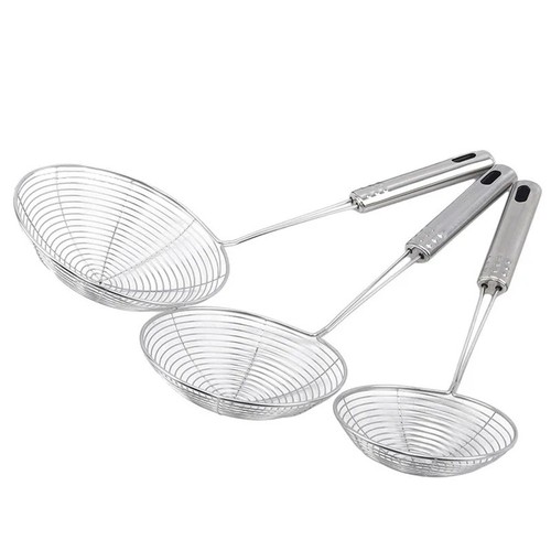 Stainless steel oval skimmer - stainless,
