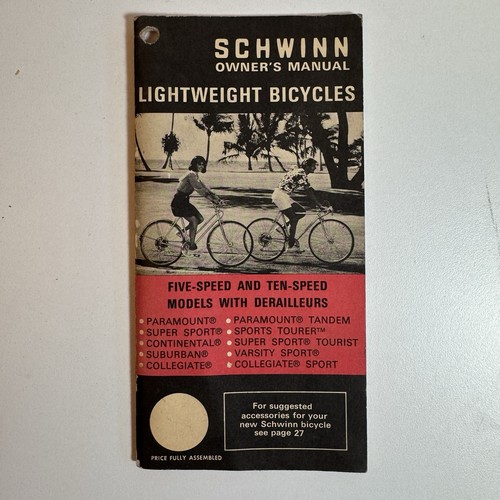 Schwinn 1971 owner - schwinn, manual