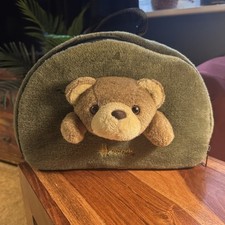 Harrods Teddy Bear Bag Green