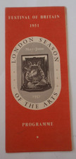 'Festival of Britain' 1951  ~ "London Season of the Arts" ~ May to June