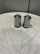 Salt And Pepper Pots Old Hall 607716 Stainless Steel Vintage 4 X 6.5 Cm