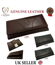 Ladies Designer J Wilson Genuine Leather Wallet Women Quality Clutch Purse Card 