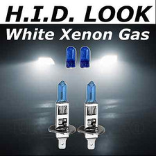 H1 501 55w White Xenon HID Look Headlight High Main Beam Bulbs E Marked