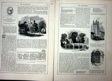 Old Antique Print 1873 Art
