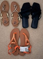 Ladies Summer Sandals Size 6 Next H&M Mantaray Brand New