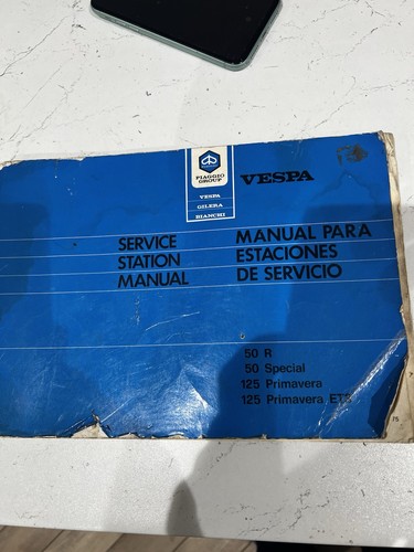 Vespa service manual 50 - vespa,