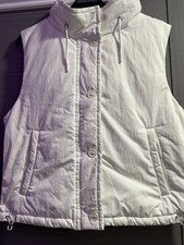 Reiss White Puffer Gilet Size M