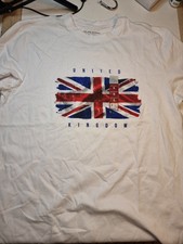 Great Britain Distressed Union Jack Tshirt Primark BNWT Small