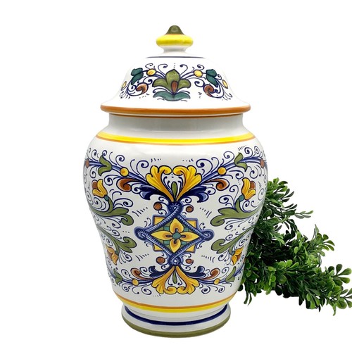 Italian pottery jar - jar, canister