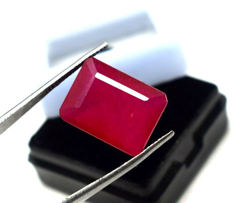 Natural red beryl certified - red,