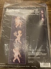 Janlynn Cherub Trio Bell Pull Counted Cross Stitch Kit Design #29-27, 1997