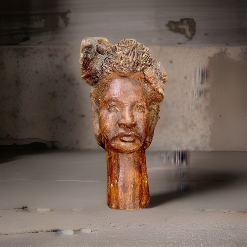 Bamboo root carved - carved, head