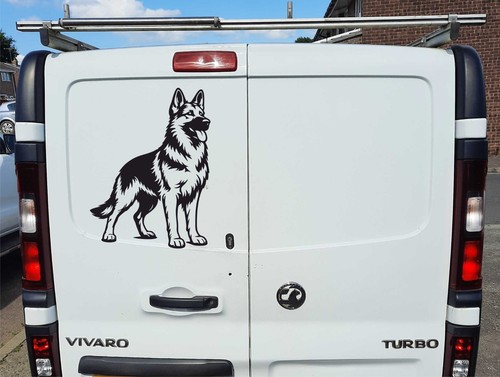 Dog german shepherd car - shepherd,