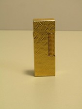 Dunhill Rollagas Lighter Gold Plated Working