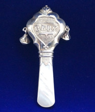 Sterling Silver Baby Rattle -