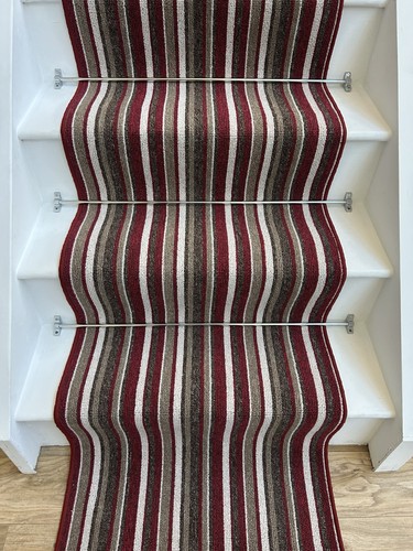 Red stripe stair runner - stripe,