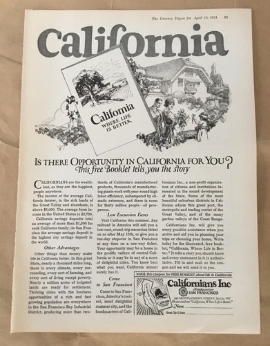 California travel print - , ad