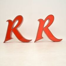 LARGE PAIR OF RETRO AMERICAN DINER LIGHTS VINTAGE 1960's