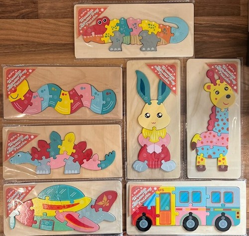 Wooden jigsaw tray number - jigsaw,
