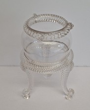 ANTIQUE TWO PIECE GLASS