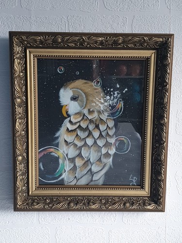 Framed arcrylic painting - painting., 12"