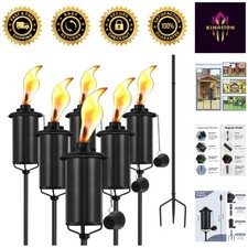 Elegant 6 Pack Metal Torches
