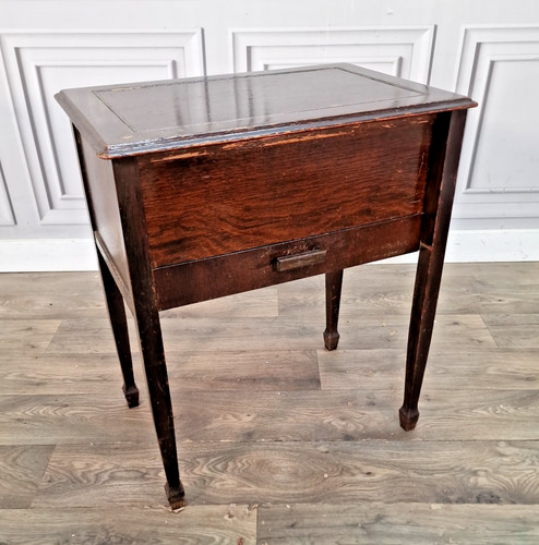 Vintage sewing storage table - storage,