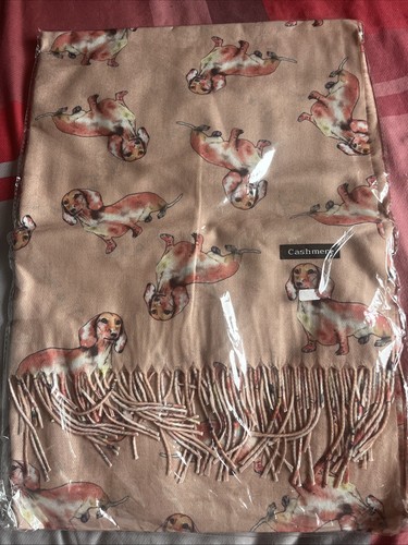 Ladies dog scarf - scarf, dachshund