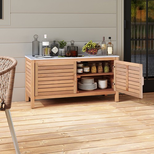 Wooden deck sideboard patio - deck,