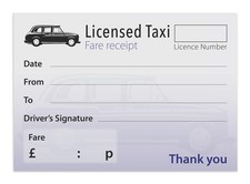 Taxi Receipt Pads Pack of 10