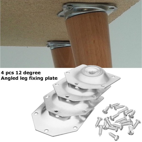 4pcs angled leg fixing - angled, plate