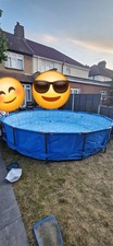 14'*33" Round Garden Swimming Pool – With Pump, Motor & Ladder – Used 