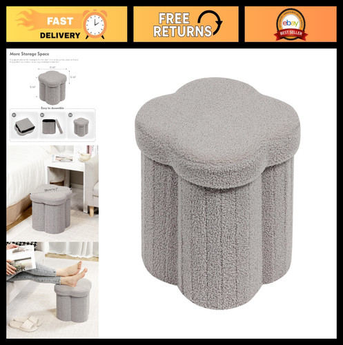 Storage ottoman cube flower - cube,