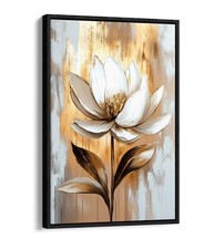 BEAUTIFUL WHITE FLOWER GOLD